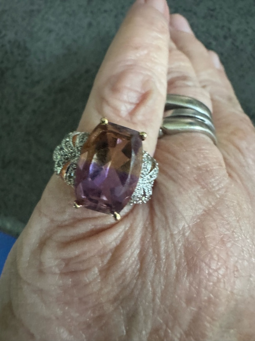 14K Watermelon Tourmaline Ring